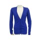 PULL YVES SAINT LAURENT GILET S 36 EN CACHEMIRE ET SOIE BLEU CASHMERE VEST 850€