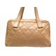 VINTAGE SAC CHANEL CUIR BEIGE 