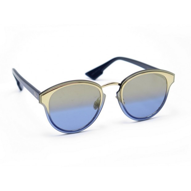 NEUF LUNETTES DE SOLEIL DIOR NIGHTFALL LKSX5 EN METAL BLEU +ETUI SUNGLASSES 440€