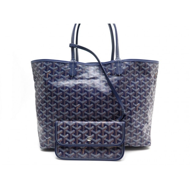 NEUF SAC A MAIN GOYARD CABAS SAINT LOUIS PM EN TOILE BLEU + POCHETTE HAND BAG