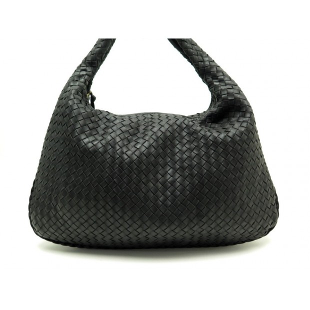 SAC A MAIN BOTTEGA VENETA 115654 EN CUIR INTRECCIATO NOIR LEATHER HAND BAG 2600€