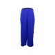 NEUF PANTALON HERMES A PLIS CREPE VINTAGE T40 M SOIE & LAINE BLEU TROUSERS 1400€