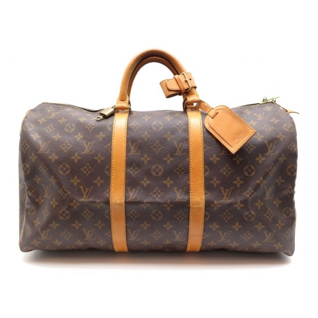 Lot - LOUIS VUITTON Automne-hiver 2020 Sac KEEPALL 50 Toile