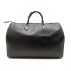 SAC A MAIN LOUIS VUITTON SPEEDY 35 EN CUIR EPI NOIR LEATHER HAND BAG PURSE 1700€