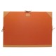 CARTON A DESSINS HERMES KALAKAAR TOILE ORANGE & CUIR VEAU SWIFT GOLD DRAWING BOX