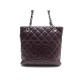 SAC A MAIN CHANEL SHOPPING PM EN CUIR CAVIAR MATELASSE BORDEAUX HAND BAG 3000€