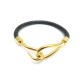 BRACELET HERMES JUMBO DORE CUIR 