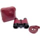 RARE JUMELLES LEITZ LEICA TRINOVID PAR HERMES EN CUIR ROUGE + HOUSSE BINOCULARS