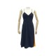 NEUF ROBE LONGUE PAUL SMITH M 40 BLEU MARINE NAVY BLUE NEW LONG DRESS 1275€