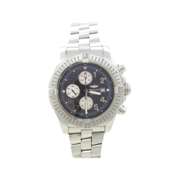 MONTRE BREITLING A13370 SUPER EVENGER ACIER AUTOMATIQUE CHRONO 