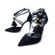 CHAUSSURES DOLCE & GABBANA CD0740 DAIM NOIR 37.5 