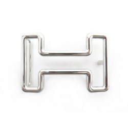 NEUF BOUCLE DE CEINTURE HERMES TONIGHT 32 MM EN ACIER PALLADIE + POCHON BUCKLE