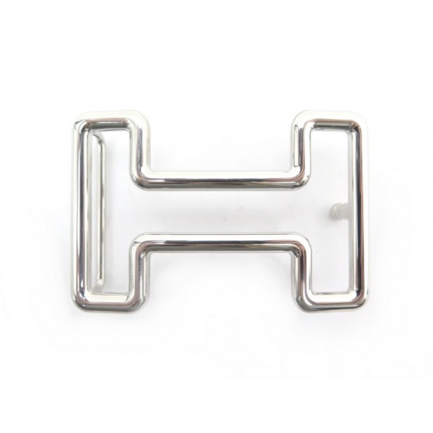 NEUF BOUCLE DE CEINTURE HERMES TONIGHT 32 MM EN ACIER PALLADIE + POCHON BUCKLE
