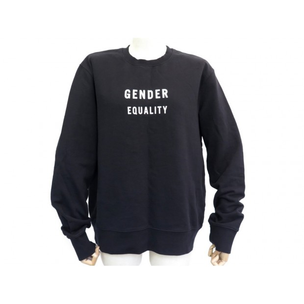 NEUF PULL ACNE SWEAT GENDER EQUALITY M 48 EN COTON NOIR NEW SWEATSHIRT 170€