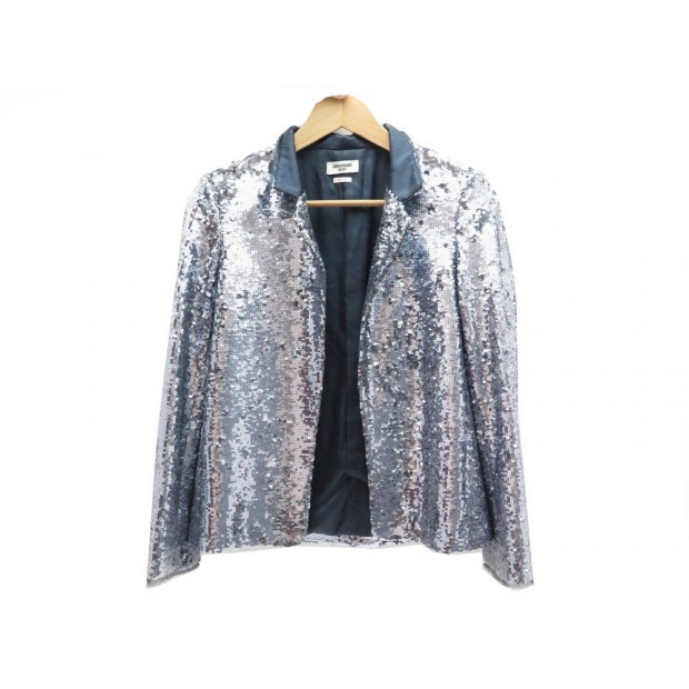 VESTE ZADIG DELUXE PAILETTE & SOIE 38 