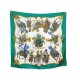 FOULARD HERMES LES FETES DU ROI SOLEIL DUCHENE CARRE 90 EN SOIE SILK SCARF 375€