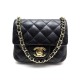 SAC A MAIN CHANEL TIMELESS MICRO CUIR MATELASSE NOIR POCHETTE HAND BAG 3200€