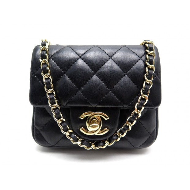 SAC CHANEL TIMELESS MICRO CUIR NOIR 