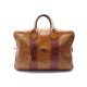 VINTAGE SAC DE VOYAGE A MAIN HERMES VICTORIA 40CM WEEKEND CUIR BARENIA 