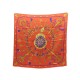 FOULARD HERMES CARRE LES CLEFS ORANGE 