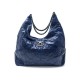 NEUF SAC A MAIN CHANEL CUIR SQUARE BLEU 