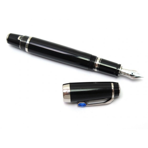 STYLO PLUME MONTBLANC BOHEME BLEU 25130 EN RESINE NOIR + ECRIN FOUNTAIN PEN 675€