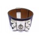 BRACELET HERMES COLLIER CHIEN CUIR VIOLET