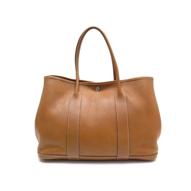 SAC A MAIN HERMES GARDEN PARTY 36 EN CUIR GOLD + BOITE LEATHER HAND BAG 2700€