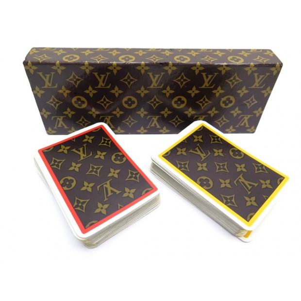 JEUX DE 56 CARTES BRIDGE LOUIS VUITTON MONOGRAM LV POKER + BOITE DECK OF CARDS