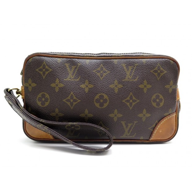 VINTAGE SAC A MAIN LOUIS VUITTON POCHETTE MARLY DRAGONNE GM TOILE MONOGRAM 645€