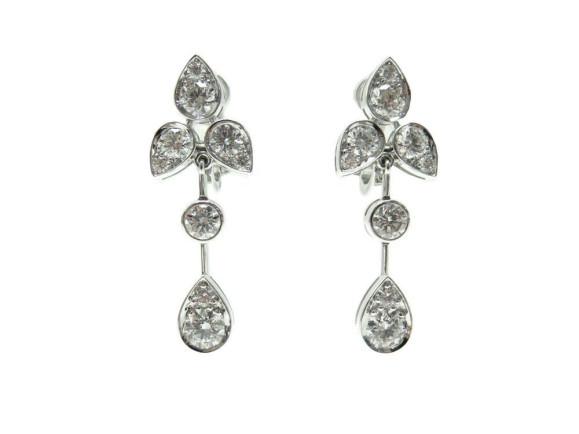 boucles d oreilles cartier crn8047600 diamants