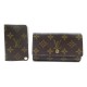 VINTAGE PORTEFEUILLE + PORTE CARTES LOUIS VUITTON TOILE MONOGRAM 