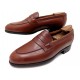 CHAUSSURES JM WESTON 176 MOCASSINS 3.5D 36.5 37 FIN CUIR MARRON EMBAUCHOIRS 705€