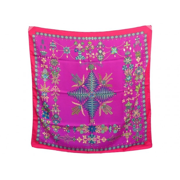 FOULARD HERMES SCHEHERAZADE SHEHERAZADE EN SOIE VIOLET PURPLE SILK SCARF 375€