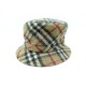 NEUF CHAPEAU BURBERRY BOB PHILIP TREACY T 55 LAINE BEIGE TARTAN CHECK HAT 270€