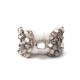 BRACELET CHANEL MANCHETTE METAL ARGENTE 