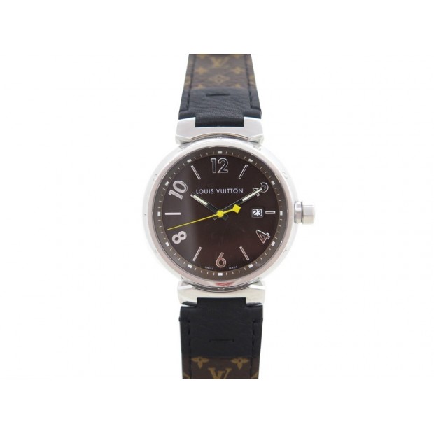 Louis Vuitton - Authenticated Tambour Watch - Steel Brown for Women, Good Condition