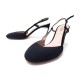 NEUF CHAUSSURES VALENTINO ESCARPINS SLINGBACK 38 IT 39 FR TOILE NOIR SHOES 560€