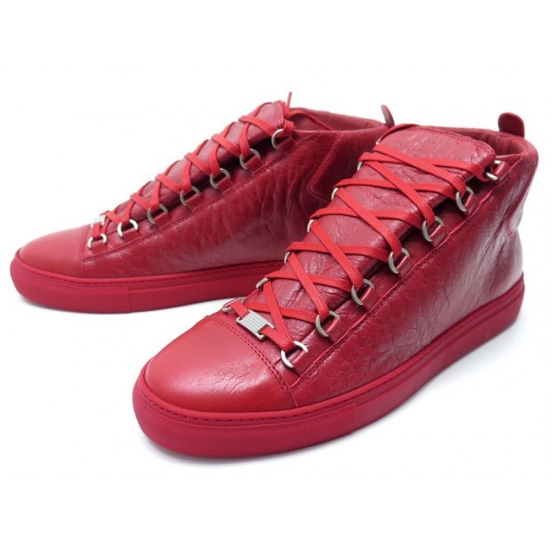 NEUF CHAUSSURES BALENCIAGA ARENA 412381 43 IT 44 FR BASKETS CUIR SNEAKERS 690€
