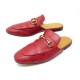 CHAUSSURES GUCCI PRINCETOWN CUIR ROUGE 