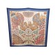 FOULARD HERMES TROPHEES DE VENISE JULIE ABADIE CARRE EN SOIE BLEU SCARF 350€