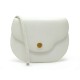 VINTAGE POCHETTE HERMES CUIR BLANC BANDOULIERE 