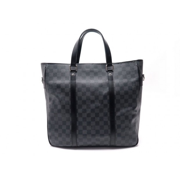 NEUF SAC A MAIN LOUIS VUITTON TADAO CABAS EN TOILE DAMIER GRAPHITE HANDBAG 1300€