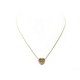 NEUF COLLIER CHOPARD HAPPY DIAMONDS 3 DIAMANTS OR JAUNE 