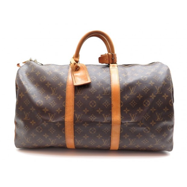 SAC DE VOYAGE A MAIN LOUIS VUITTON KEEPALL 50 M41426 MONOGRAM TRAVEL BAG 2200€