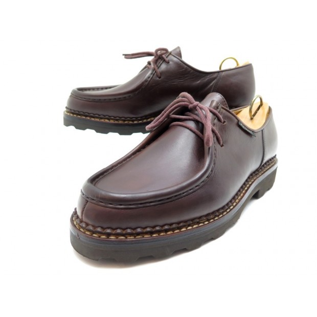 NEUF CHAUSSURES PARABOOT DERBY MICHAEL MARCHE I 41.5 MARRON + EMBAUCHOIRS 375€