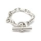 BRACELET HERMES CHAINE ANCRE GM 11 MAILLONS T19 ARGENT + BOITE SILVER JEWEL 970€