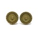 BOUCLES D OREILLE CHANEL COCO 1995 METAL DORE 