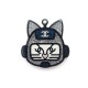 BROCHE CHANEL CHAT ROBOT A89415 EN PLASTIQUE NOIR BLACK PLASTIC CAT HEAD 970€