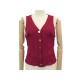 NEUF GILET YVES SAINT LAURENT RIVE GAUCHE DEBARDEUR T38 BORDEAUX NEW TOP 890€